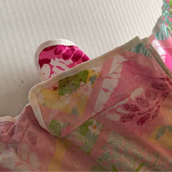 Rare Lilly Pulitzer 2000s Patchwork Print Beach Umbrella HTF - Picture 16 of 16